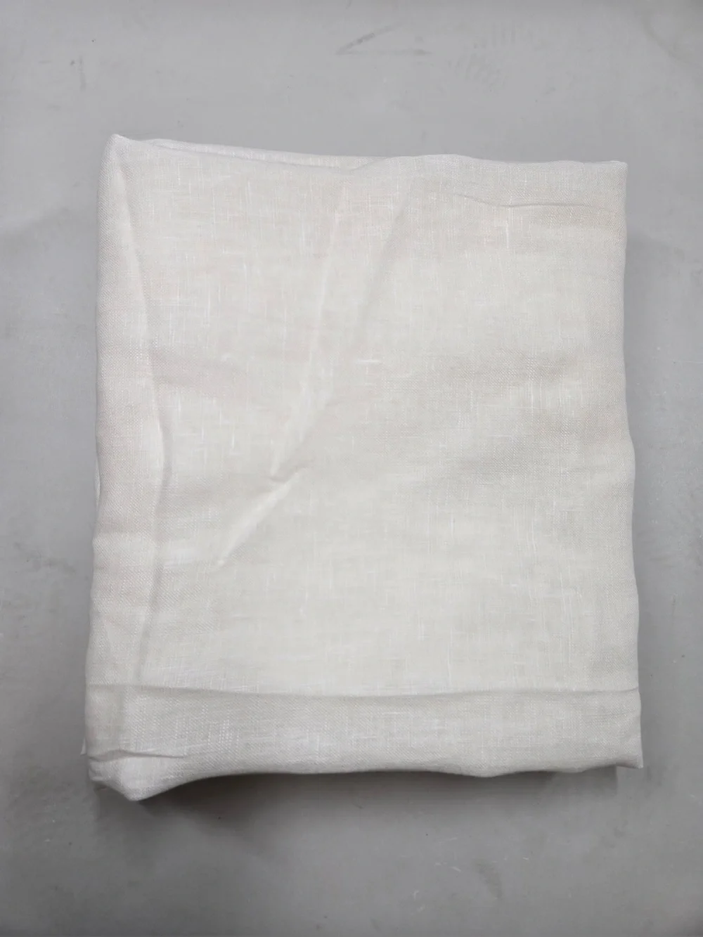QUINCE Set Of 2 48x84 European Linen Sheer Curtains White 0296